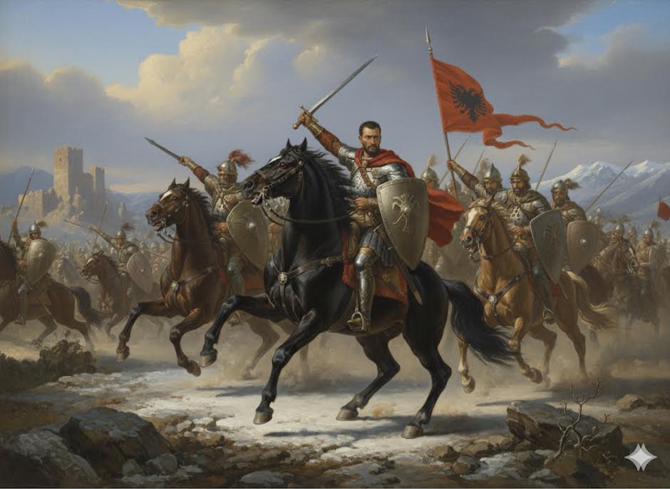 Victory at the Battle of Torvioll (1444)
